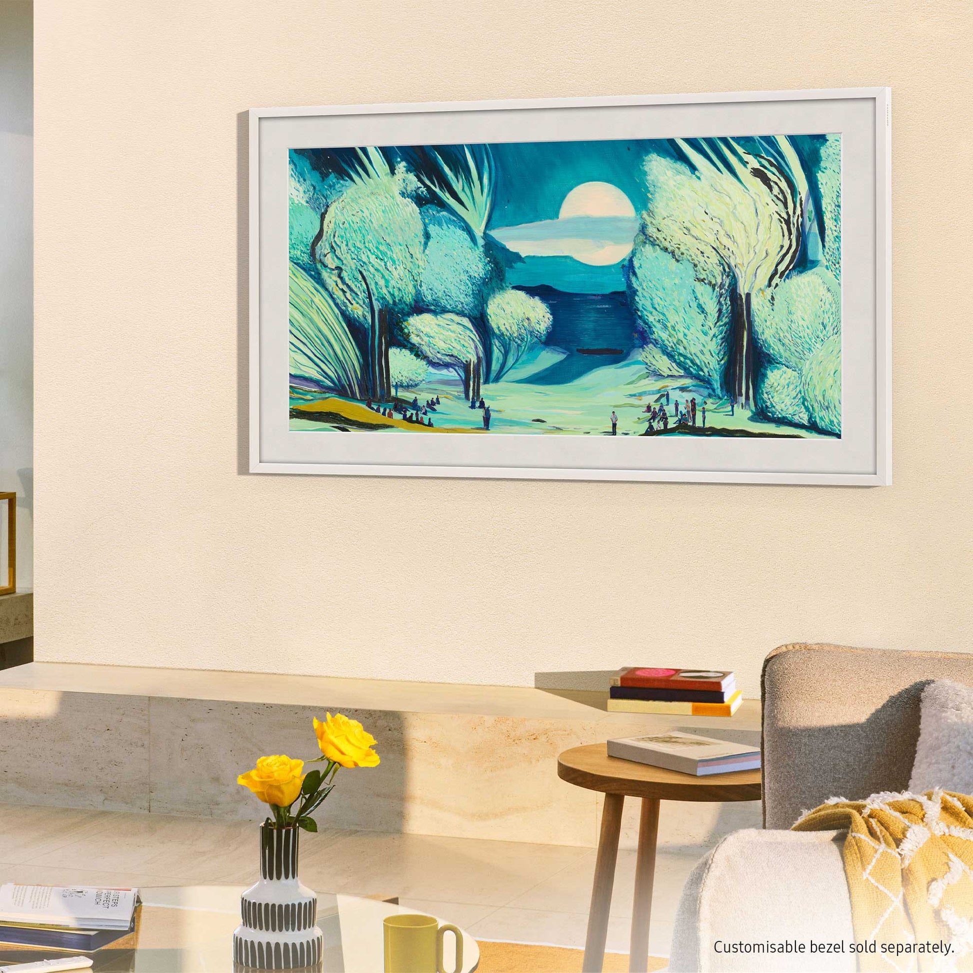 Samsung The Frame TV 2025 White Bezel