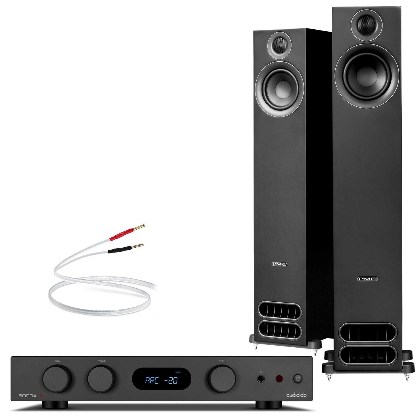 Audiolab 6000A MKII Black with PMC prodigy5