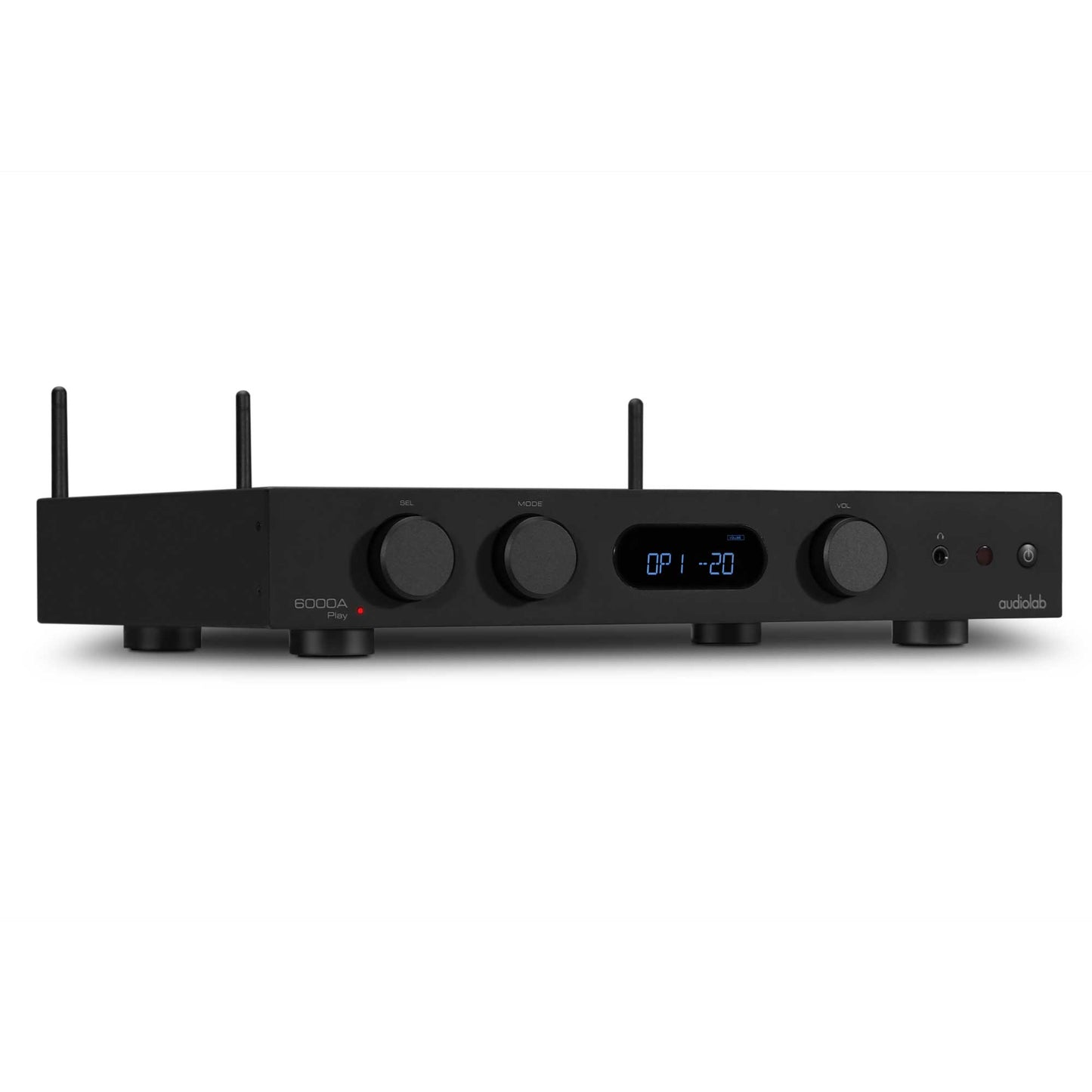 Audiolab 6000A Play Black Angled View