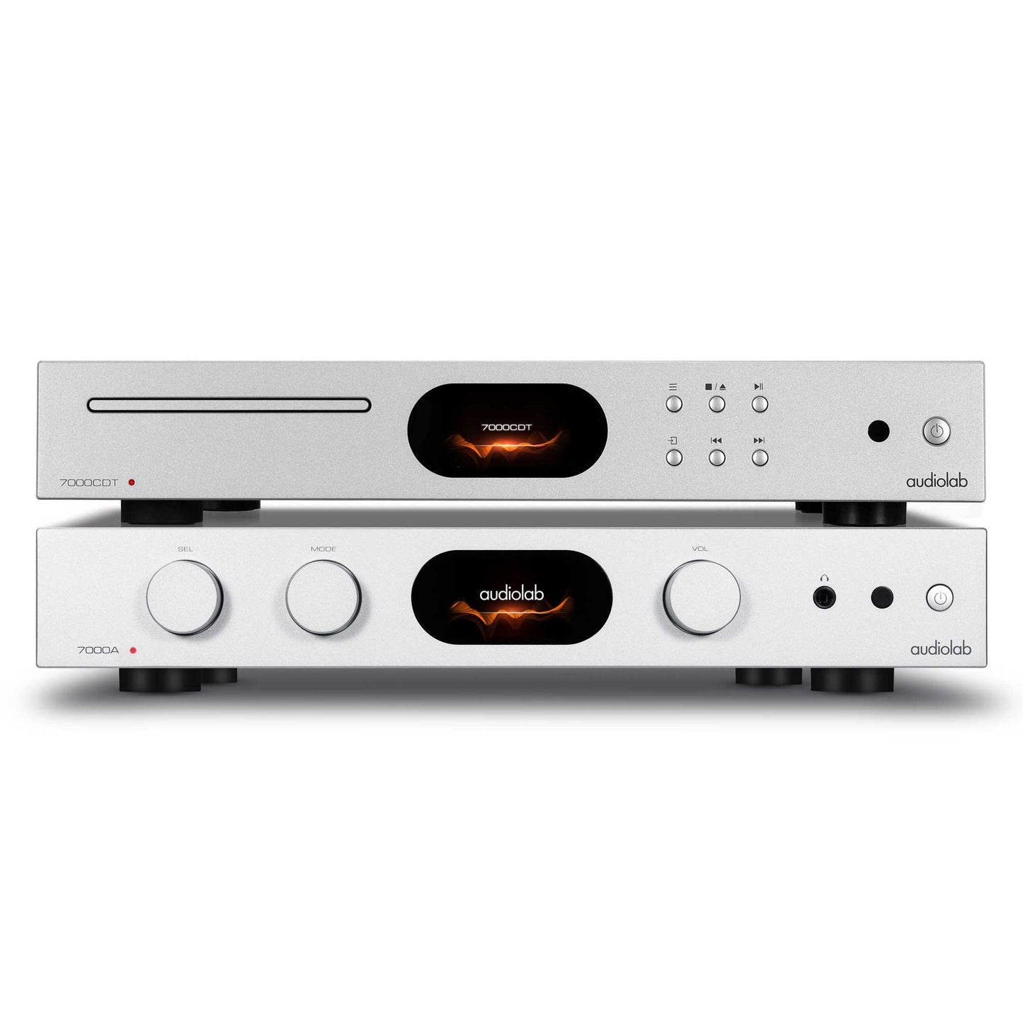 Audiolab 7000A \ 7000CDT Amp & CD Bundle Silver
