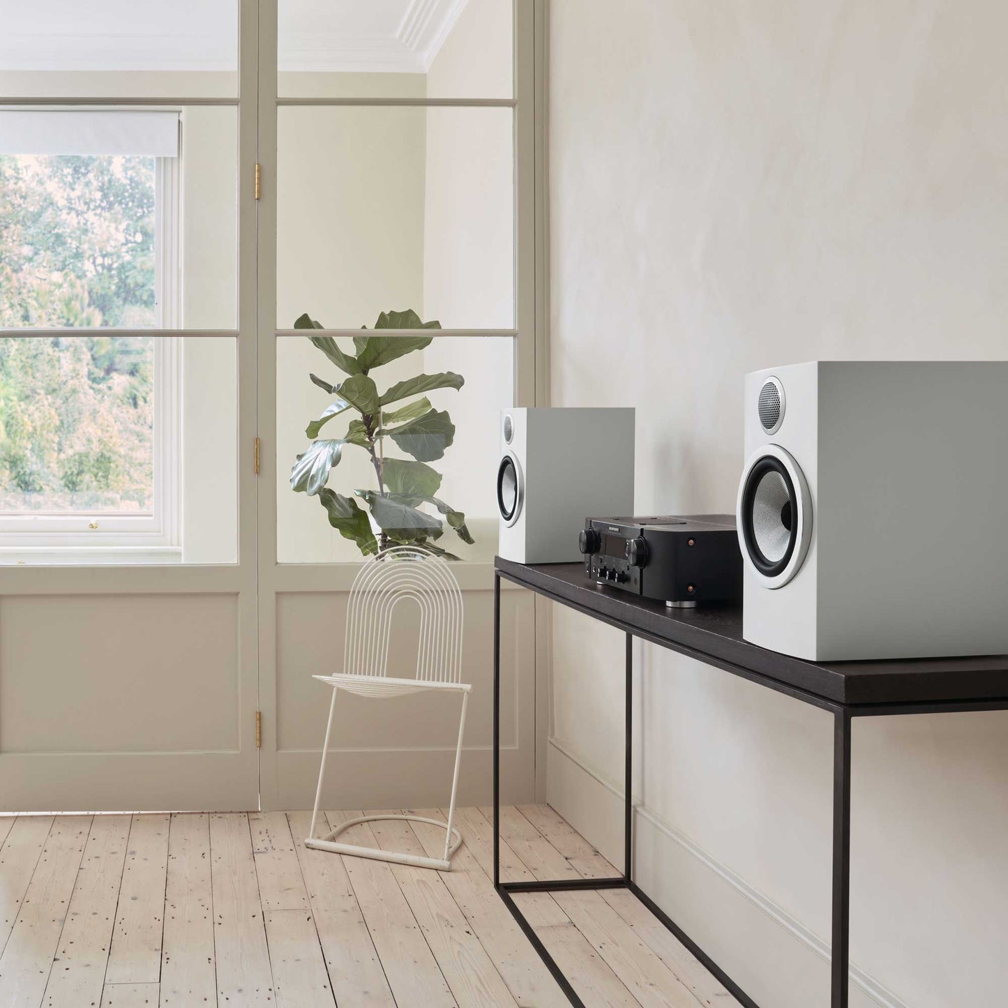 Bowers & Wilkins 706 S3 Satin White Room Setting