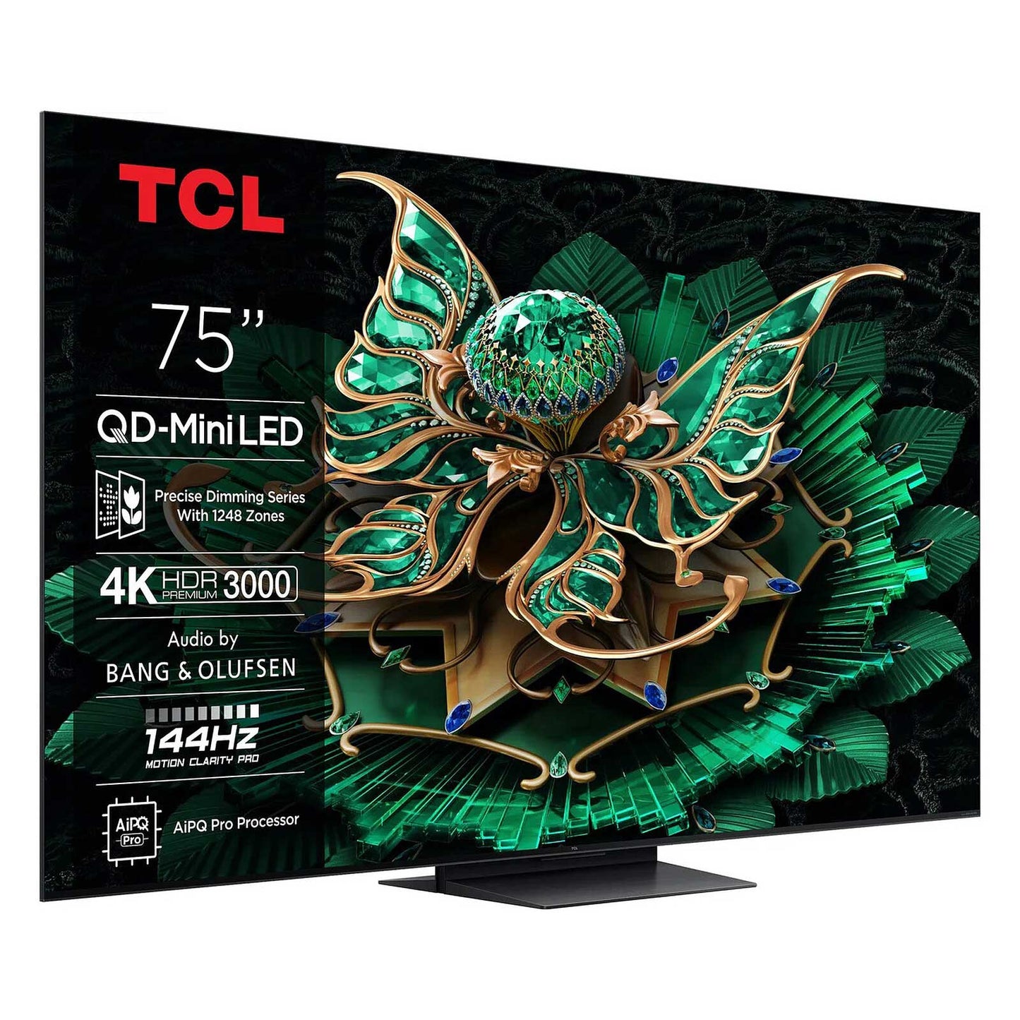 TCL 75Q7C-UK Angled View