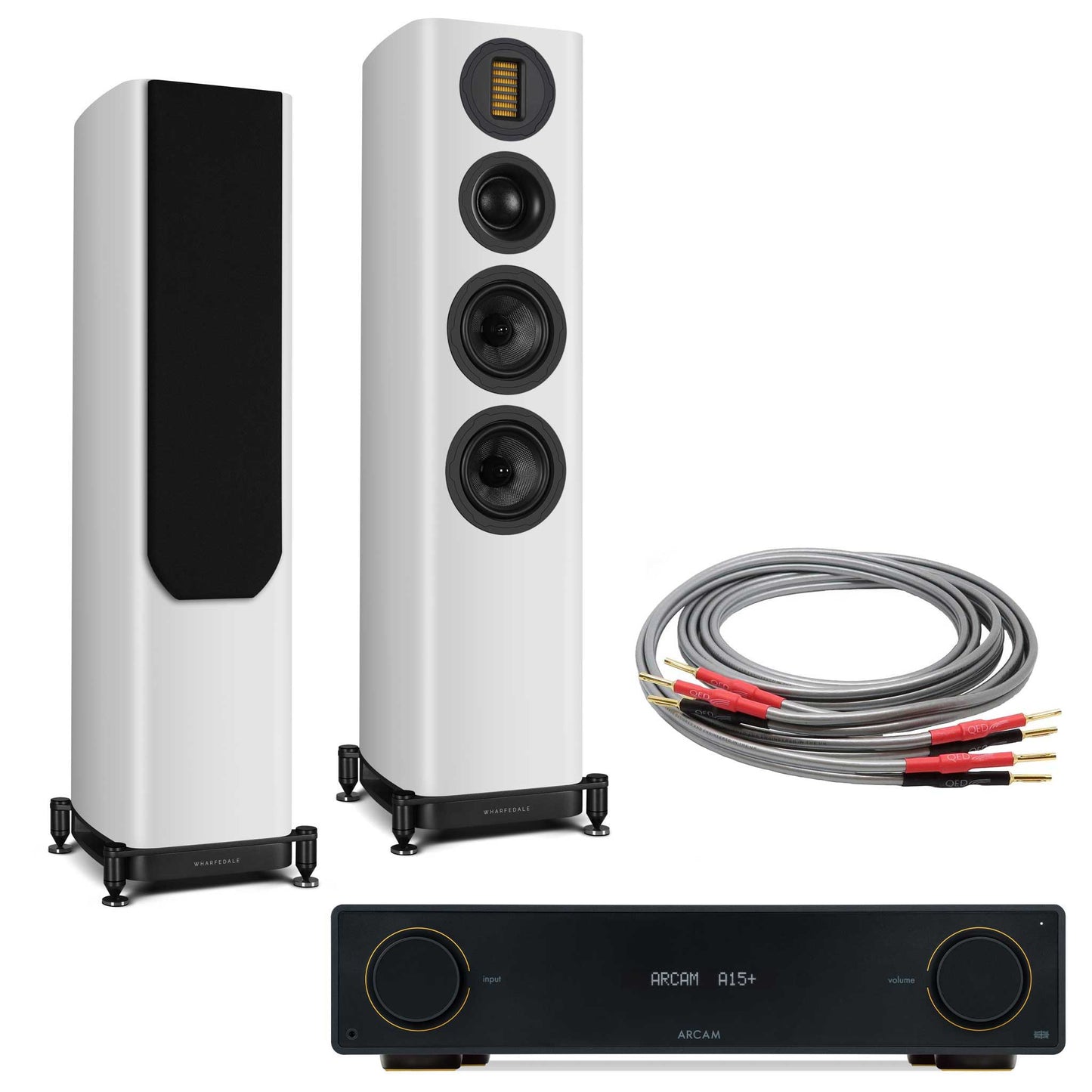 Arcam A15+ with Wharfedale EVO 5.3 White