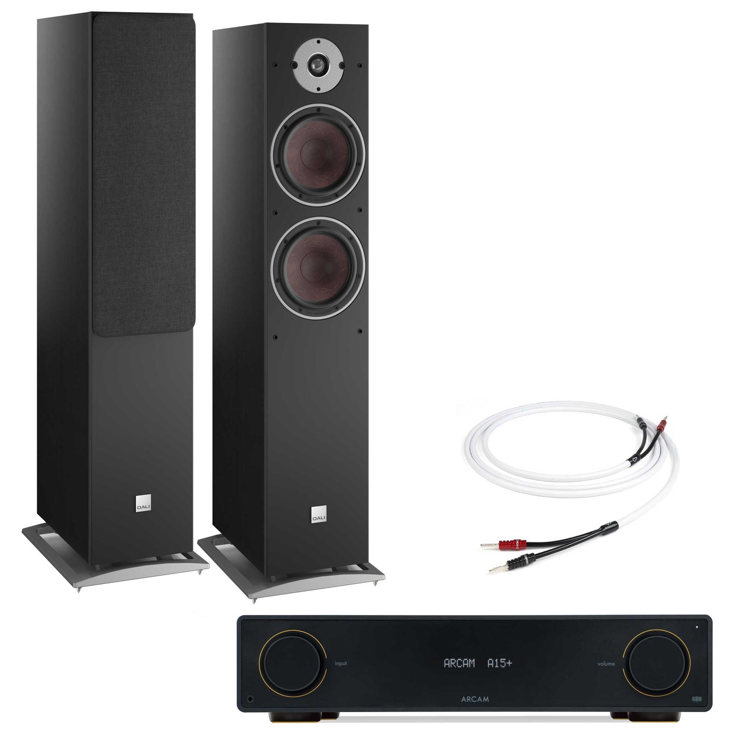 Arcam A15+ with Dali Oberon 7 Black Ash