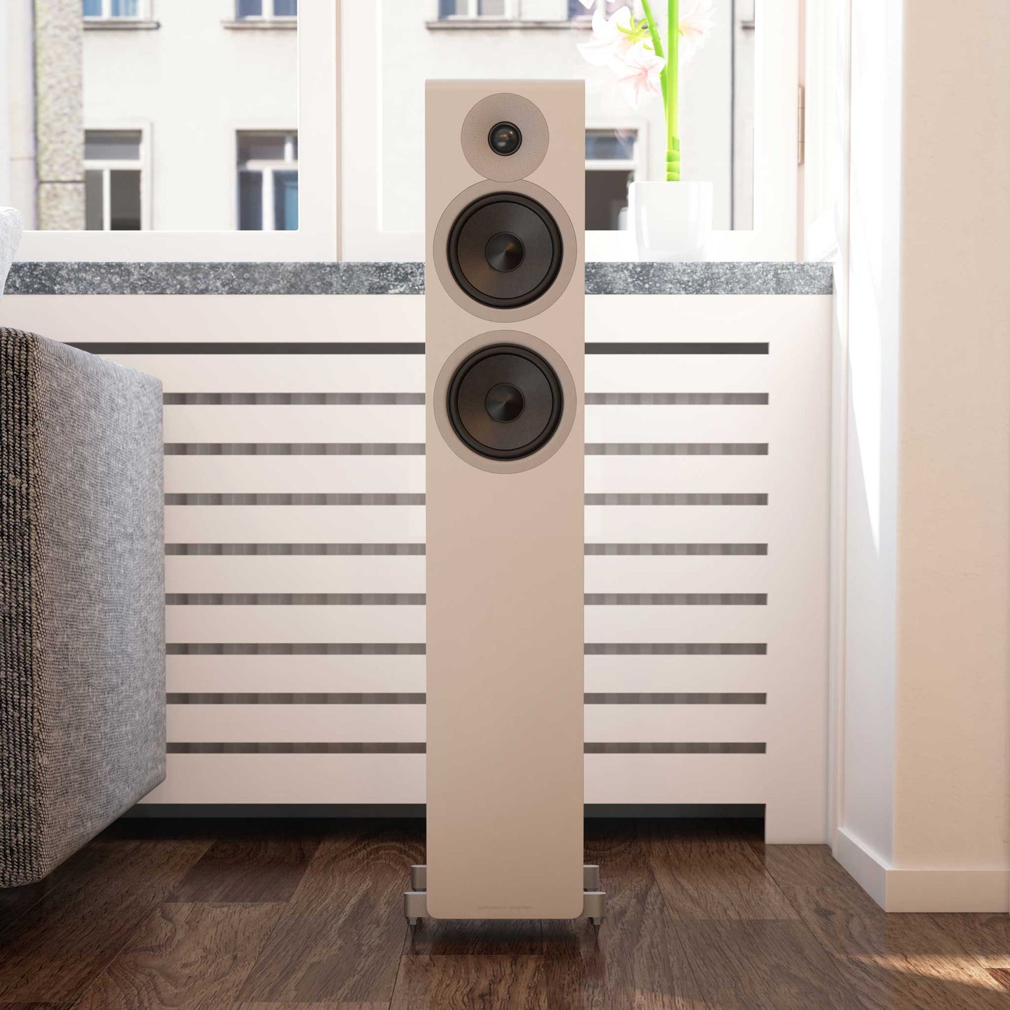 Acoustic Energy AE309² Matte White Front View