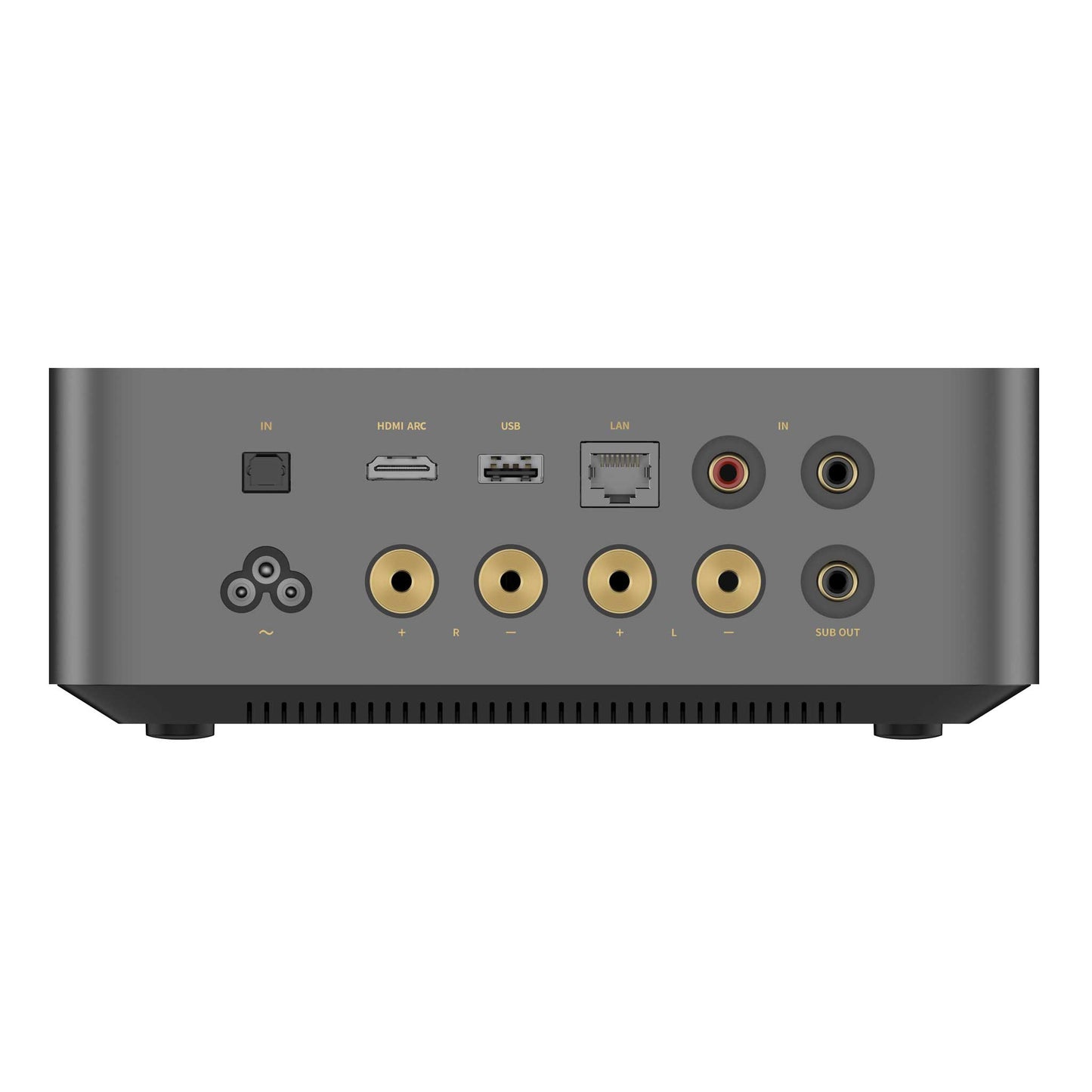 WiiM Amp Ultra Space Grey Rear View