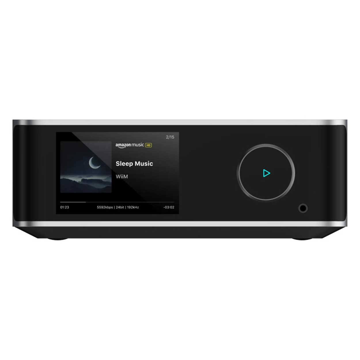 WiiM Amp Ultra SIlver Front Face