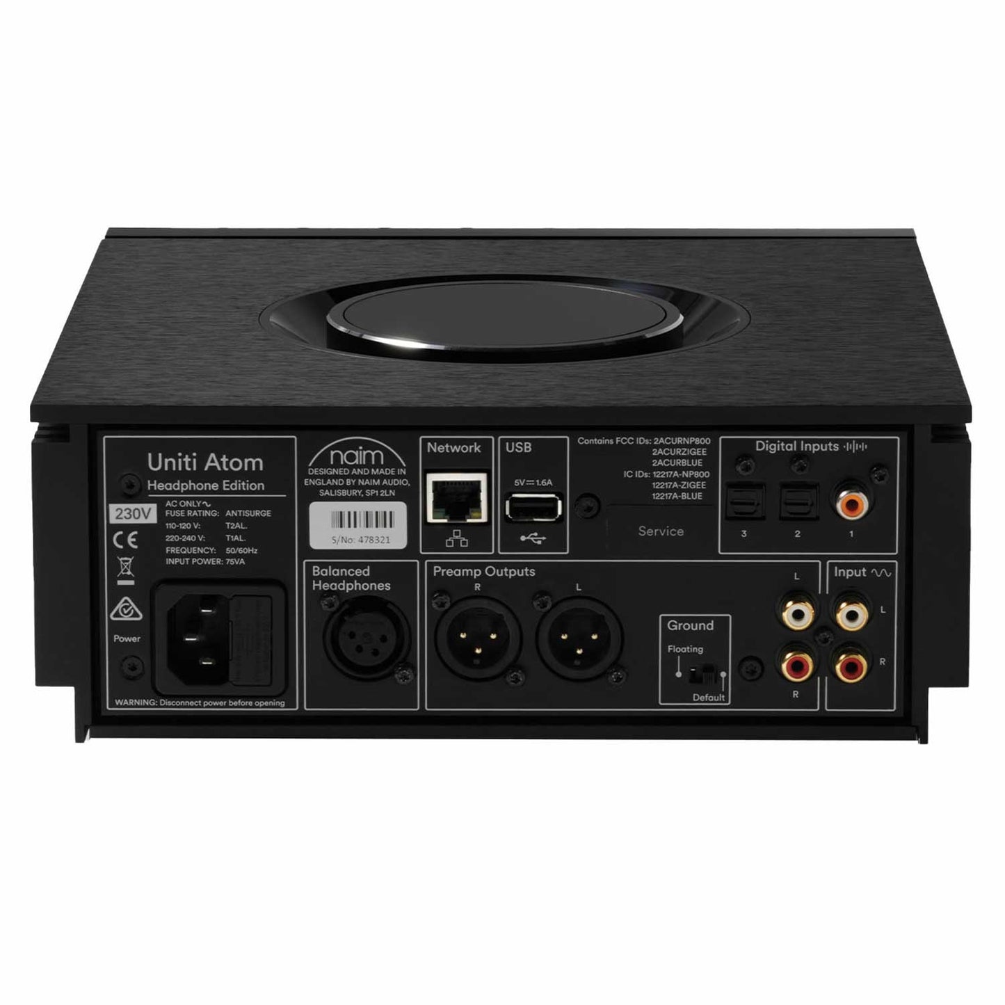 Naim Uniti Atom Headphone Edition Rear