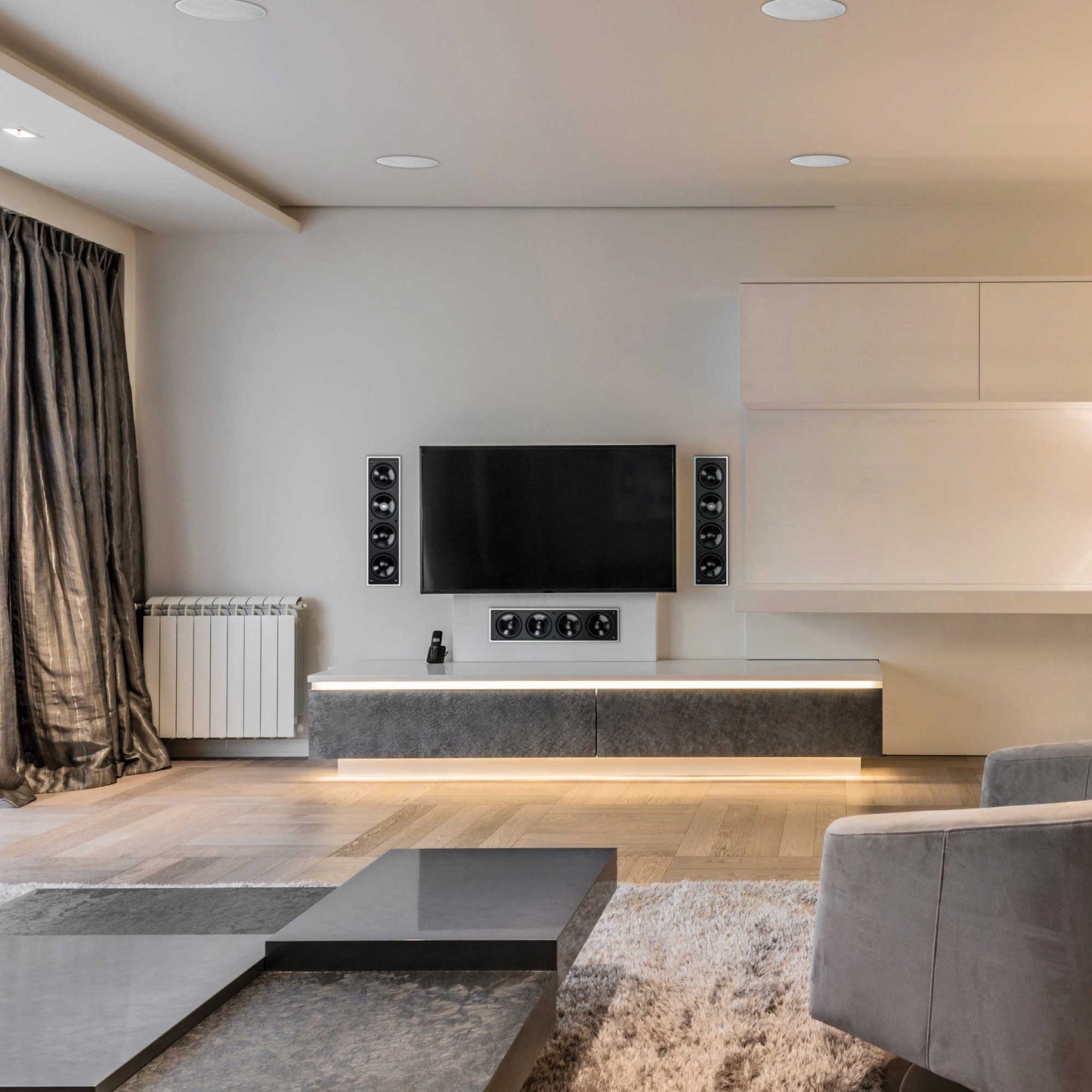 KEF Ci4100QL-THX In-Wall Speaker Room Setting