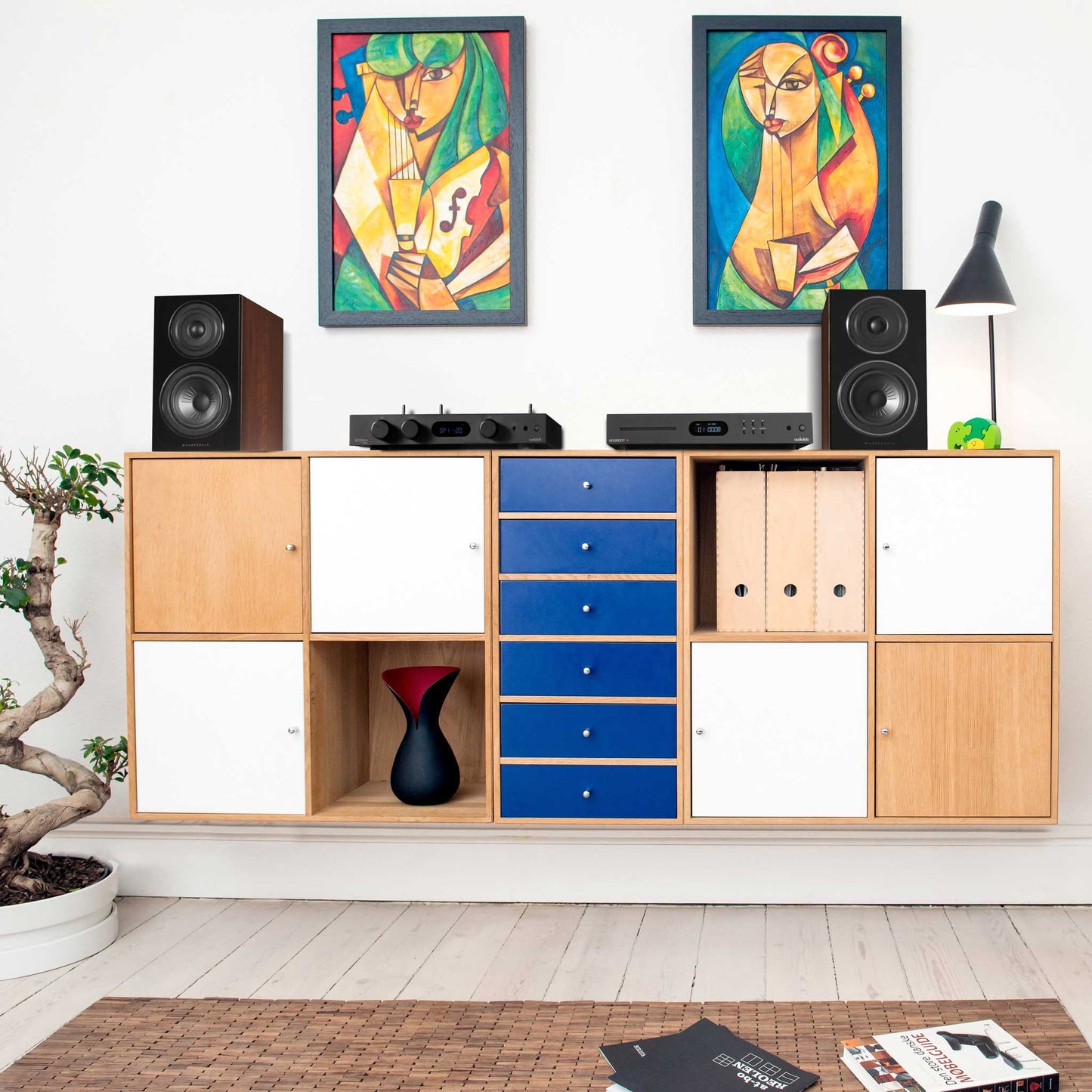 Wharfedale Diamond 12.1 On Sideboard