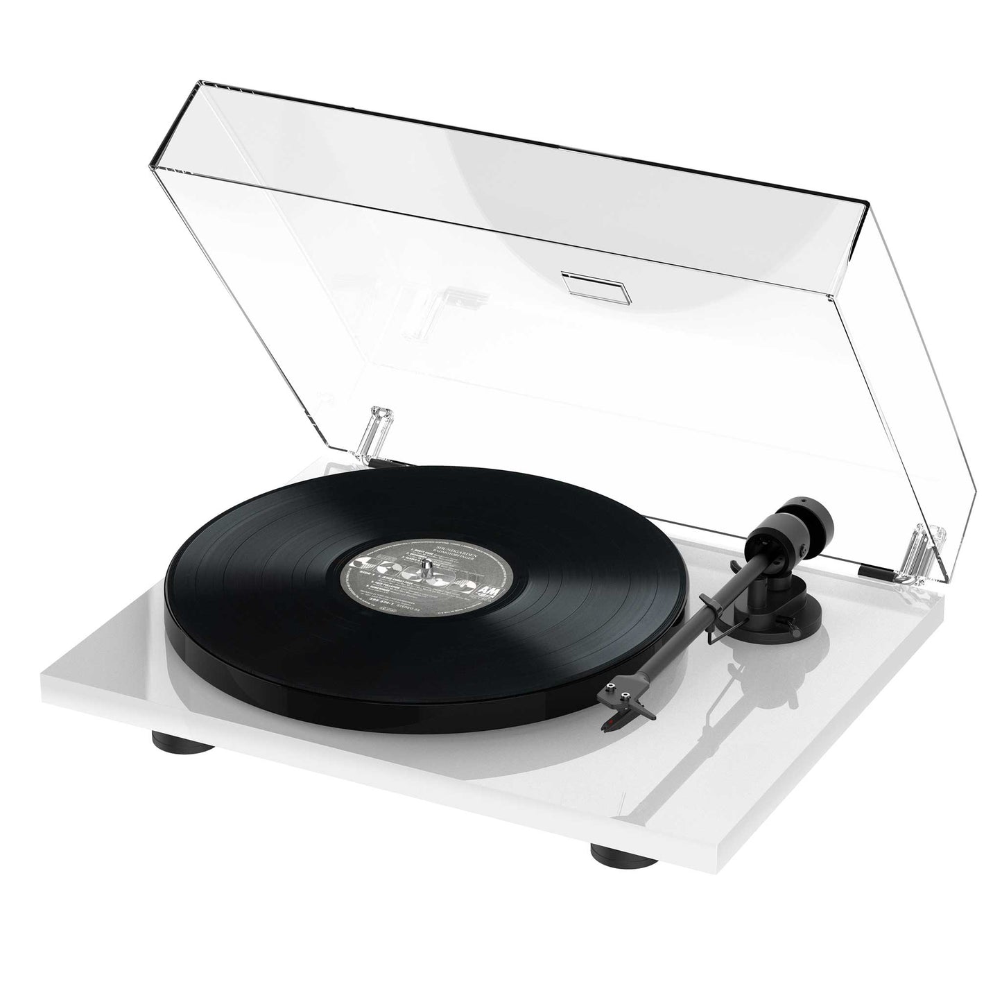 Pro-Ject E1 Phono Turntable Dust Cover On