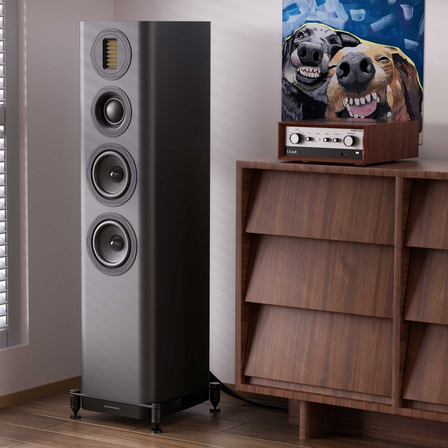 Wharfedale Evo 5.3 Black Room Setting