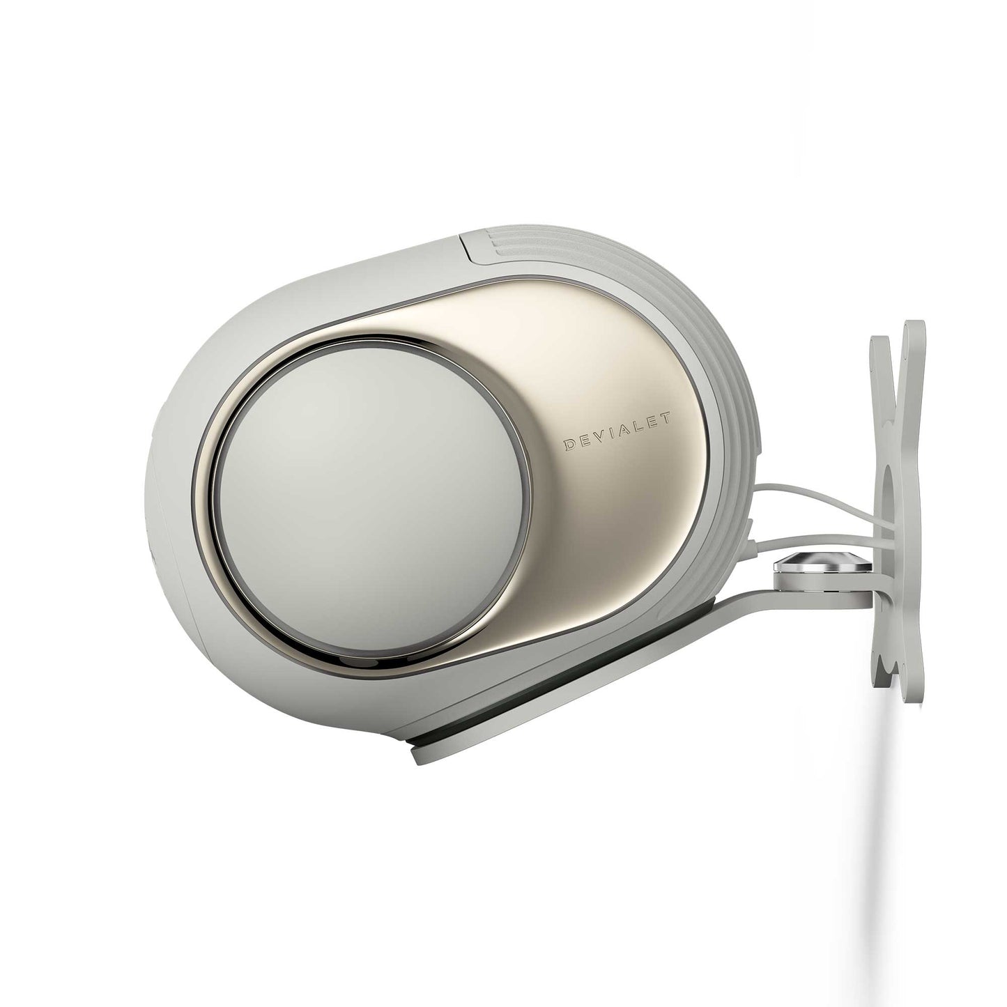 Devialet Gecko Phantom Ultimate 98dB Light Pearl Side View