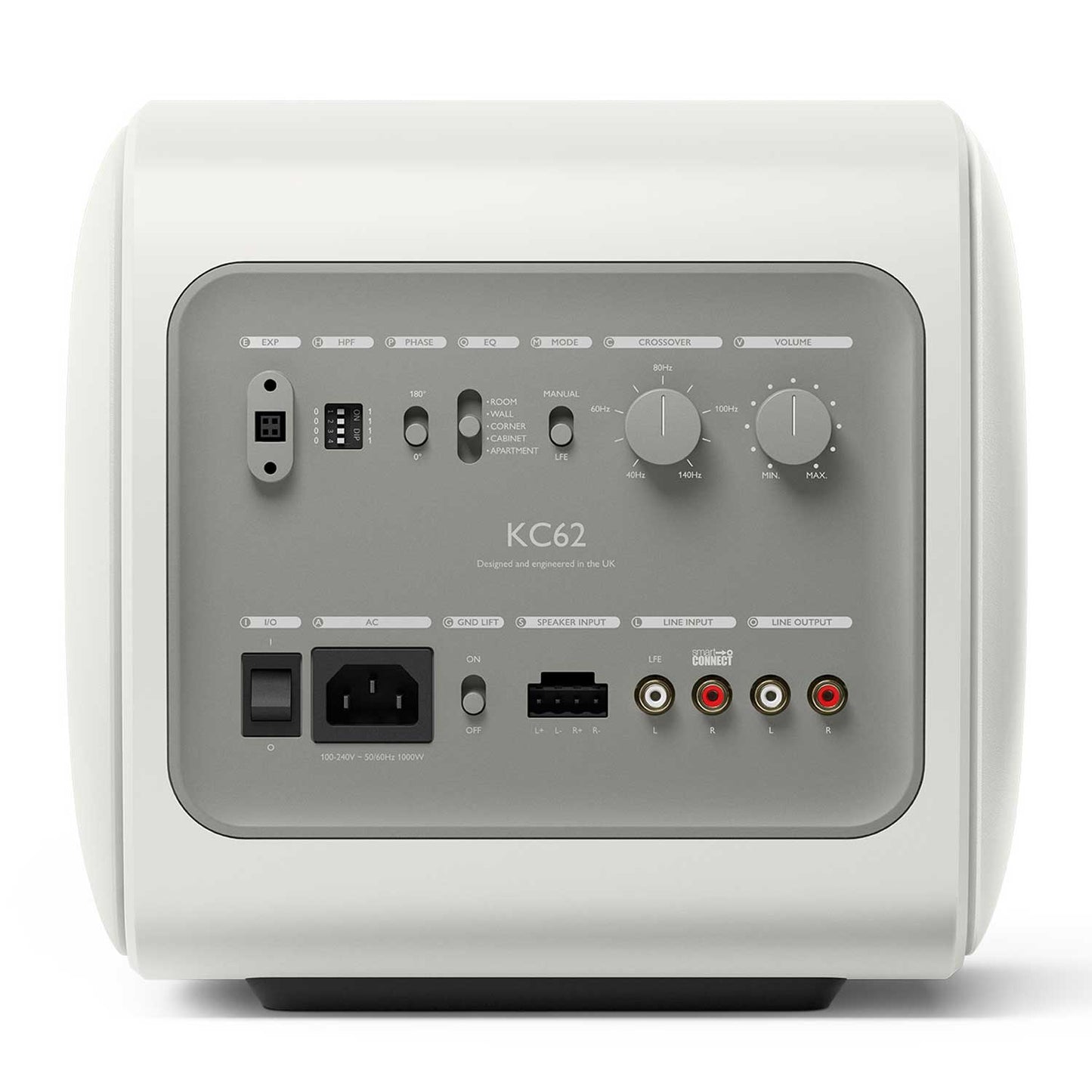 KEF KC62 Mineral White Rear