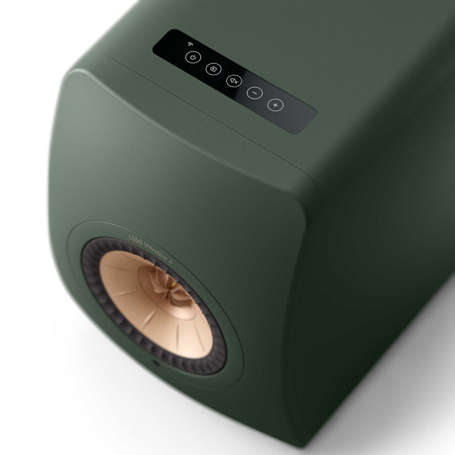 KEF LS50 Wireless II Moss Green Top View