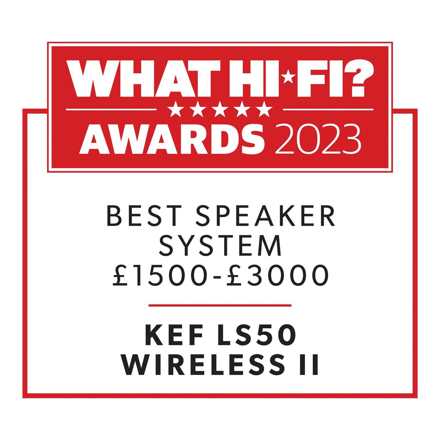 KEF LS50 Wireless II Award Winner