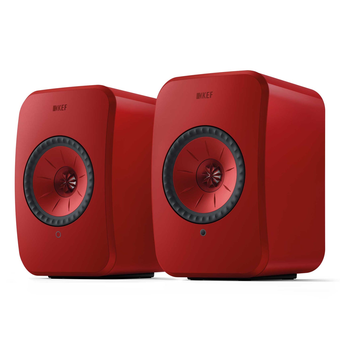 KEF LSX II Wireless Speakers Lava Red