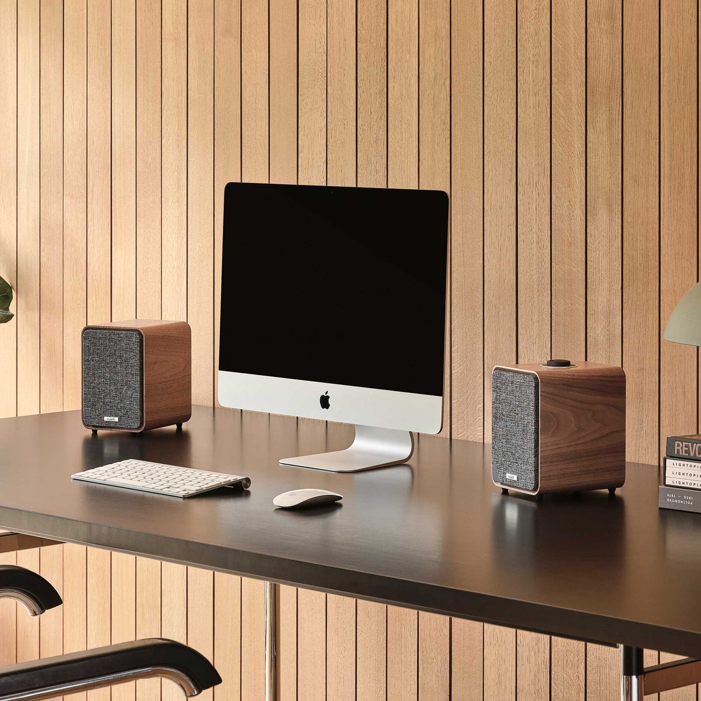 Ruark Audio MR1 MK3 Rich Walnut On Desktop