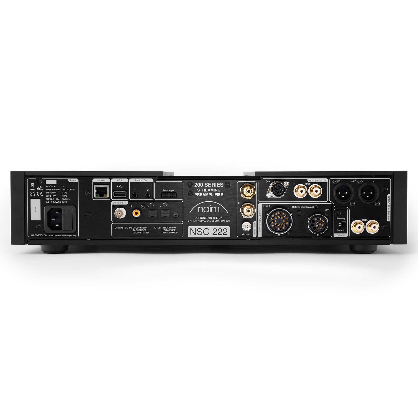 Naim NSC 222 Rear