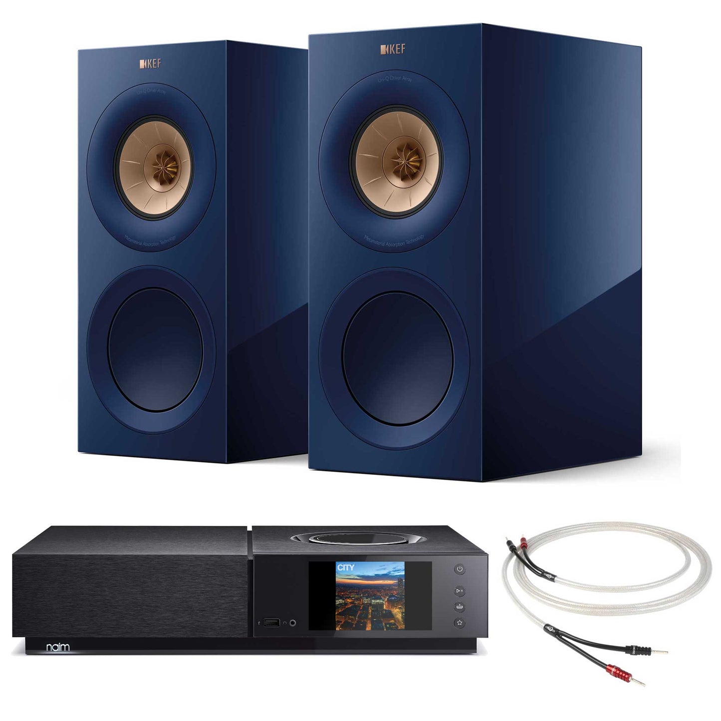 Naim Uniti Nova With KEF R3 Meta Indigo Gloss