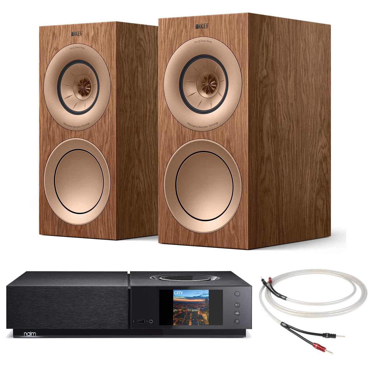 Naim Uniti Nova With KEF R3 Meta Walnut