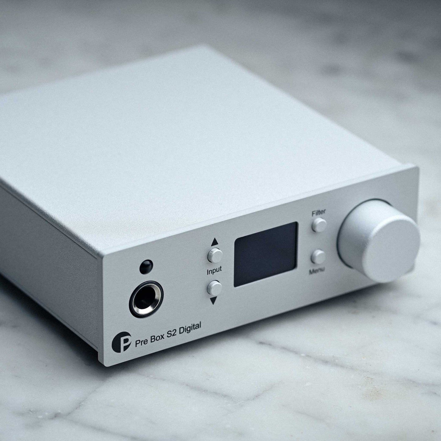 Pro-Ject Pre Box S2 Digital Edition 23 Silver Angle