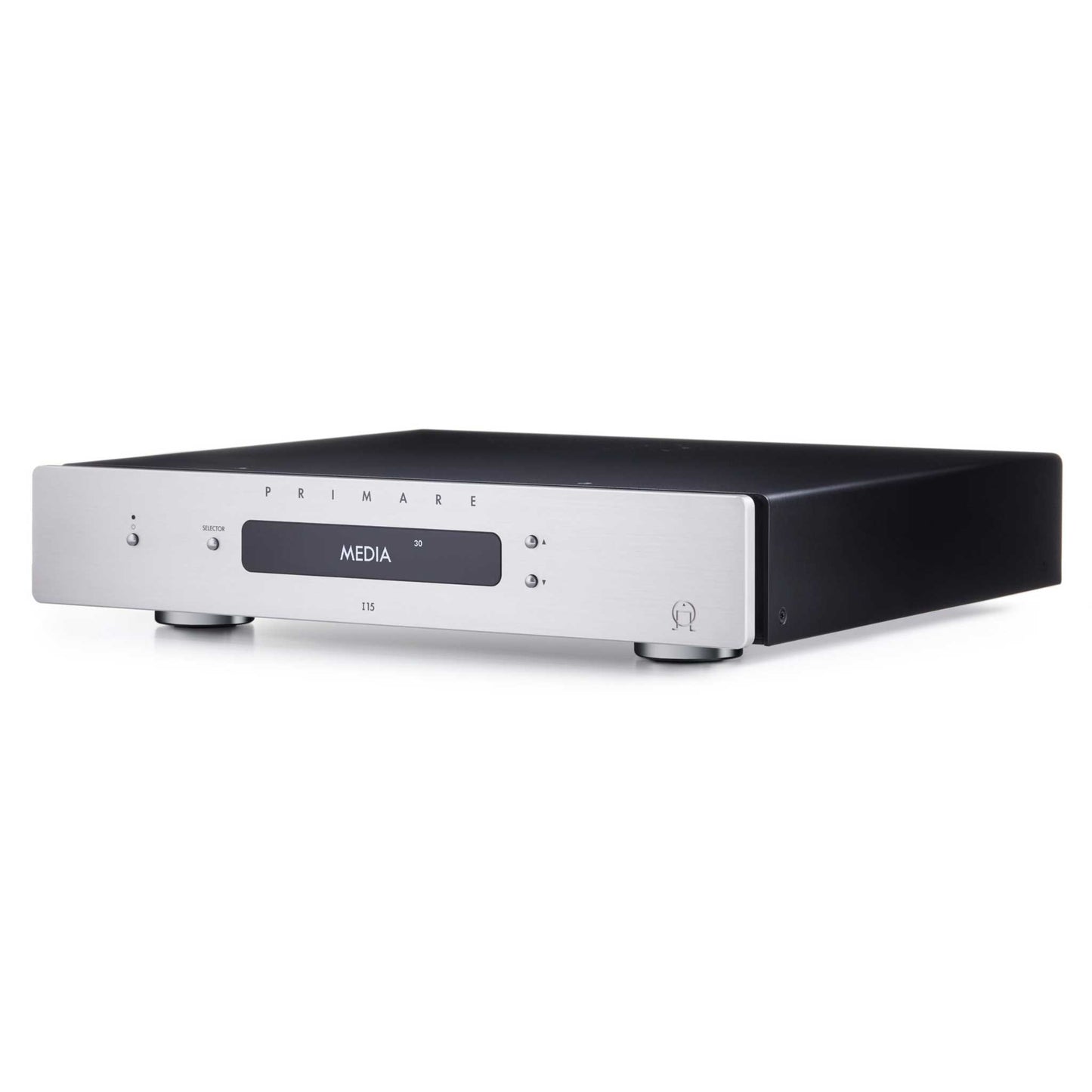 Primare I15 Integrated Amplifier Titanium Angle