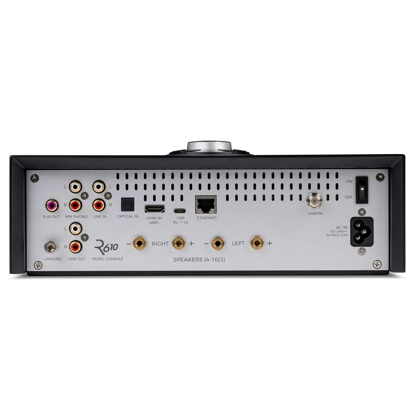 Ruark Audio R610 Charcoal Rear View