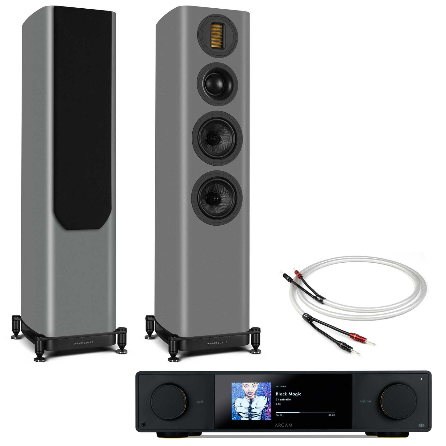 Arcam SA35 with Wharfedale Evo 5.3 Grey
