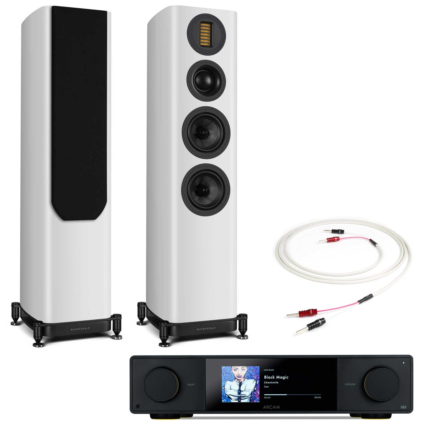Arcam SA35 with Wharfedale Evo 5.3 White