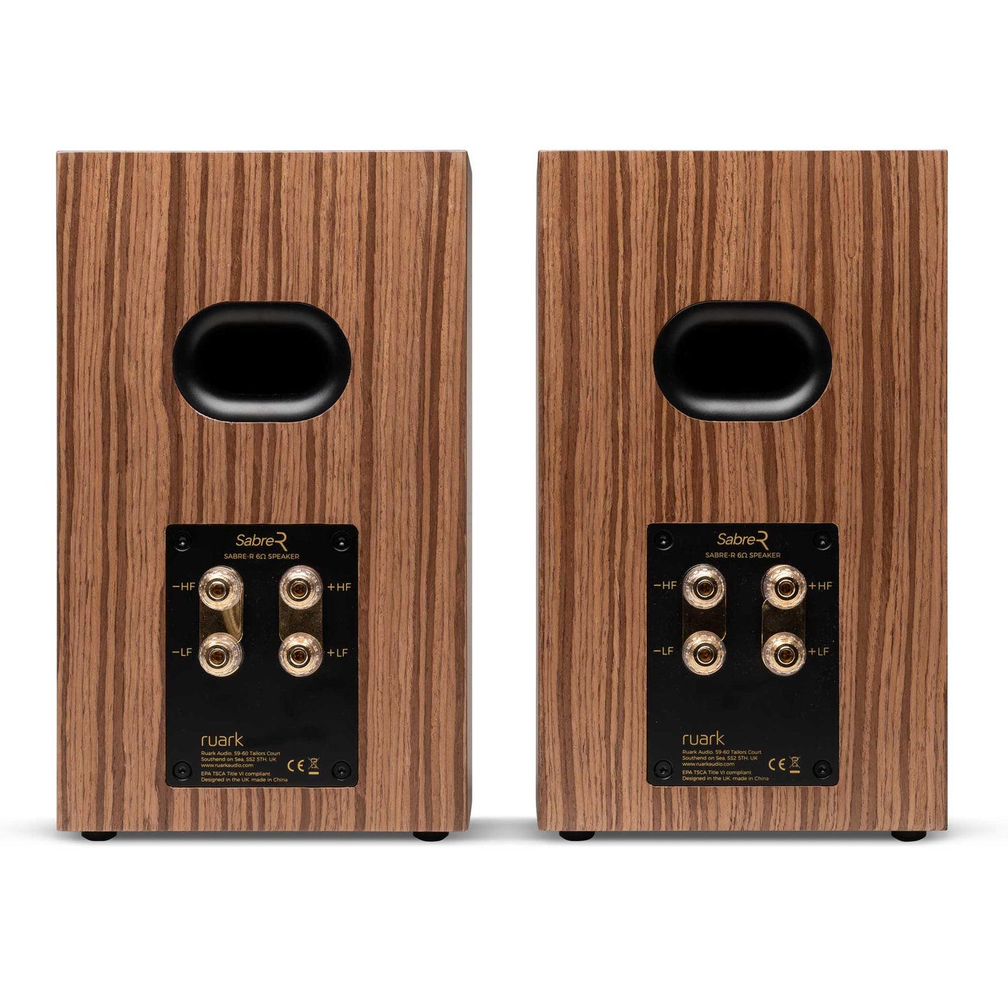 Ruark Audio Sabre-R Walnut Rear View