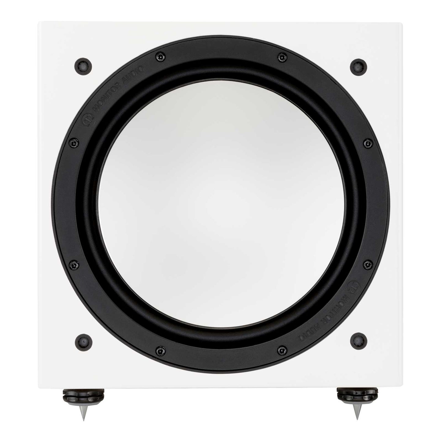 Monitor Audio Silver W12 Satin White Front View