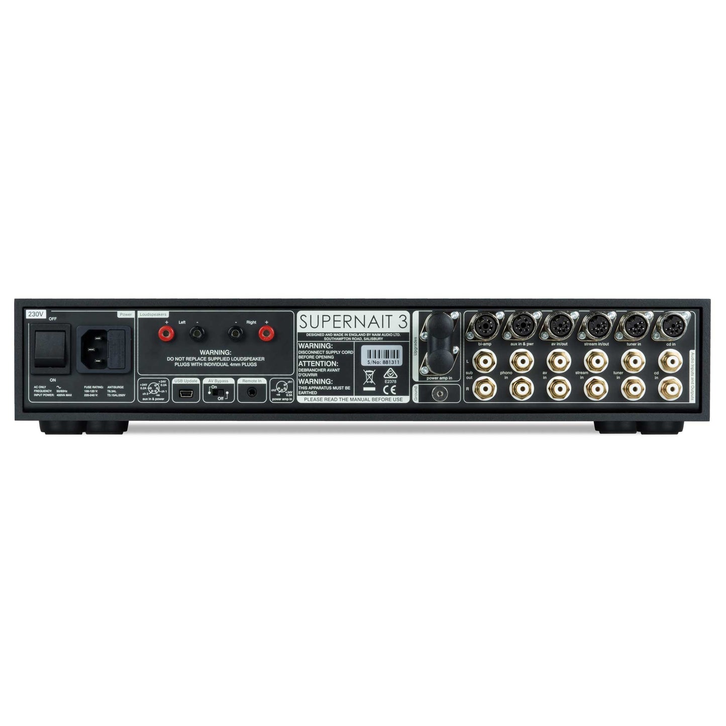 Naim Supernait 3 Rear View
