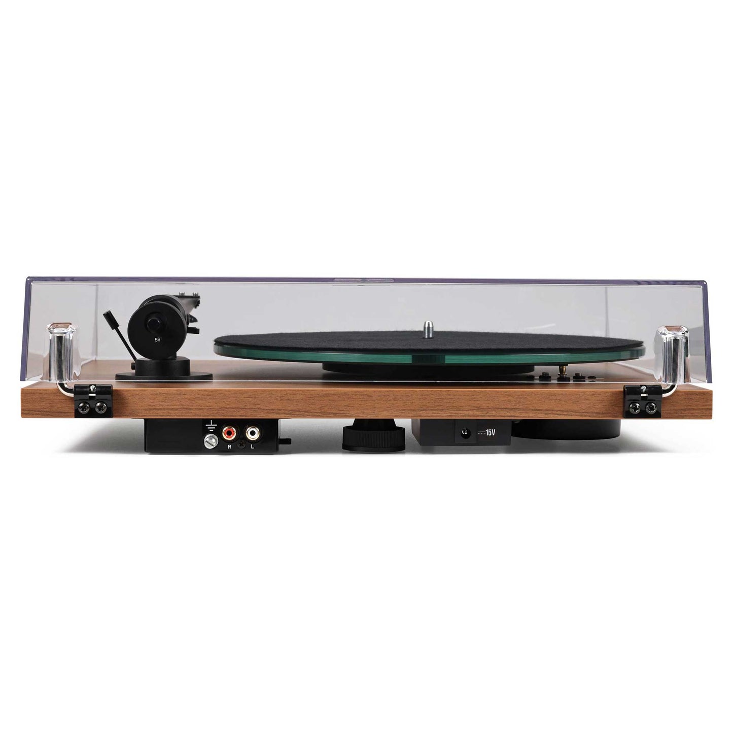Pro-Ject T1 EVO Turntable Walnut Rear View