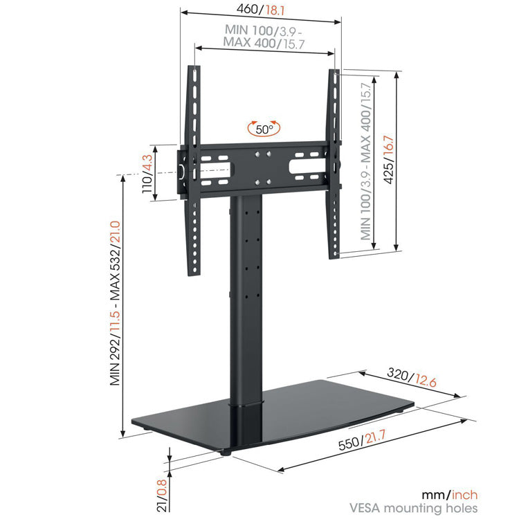 Vogels MS3085 Tabletop TV Stand