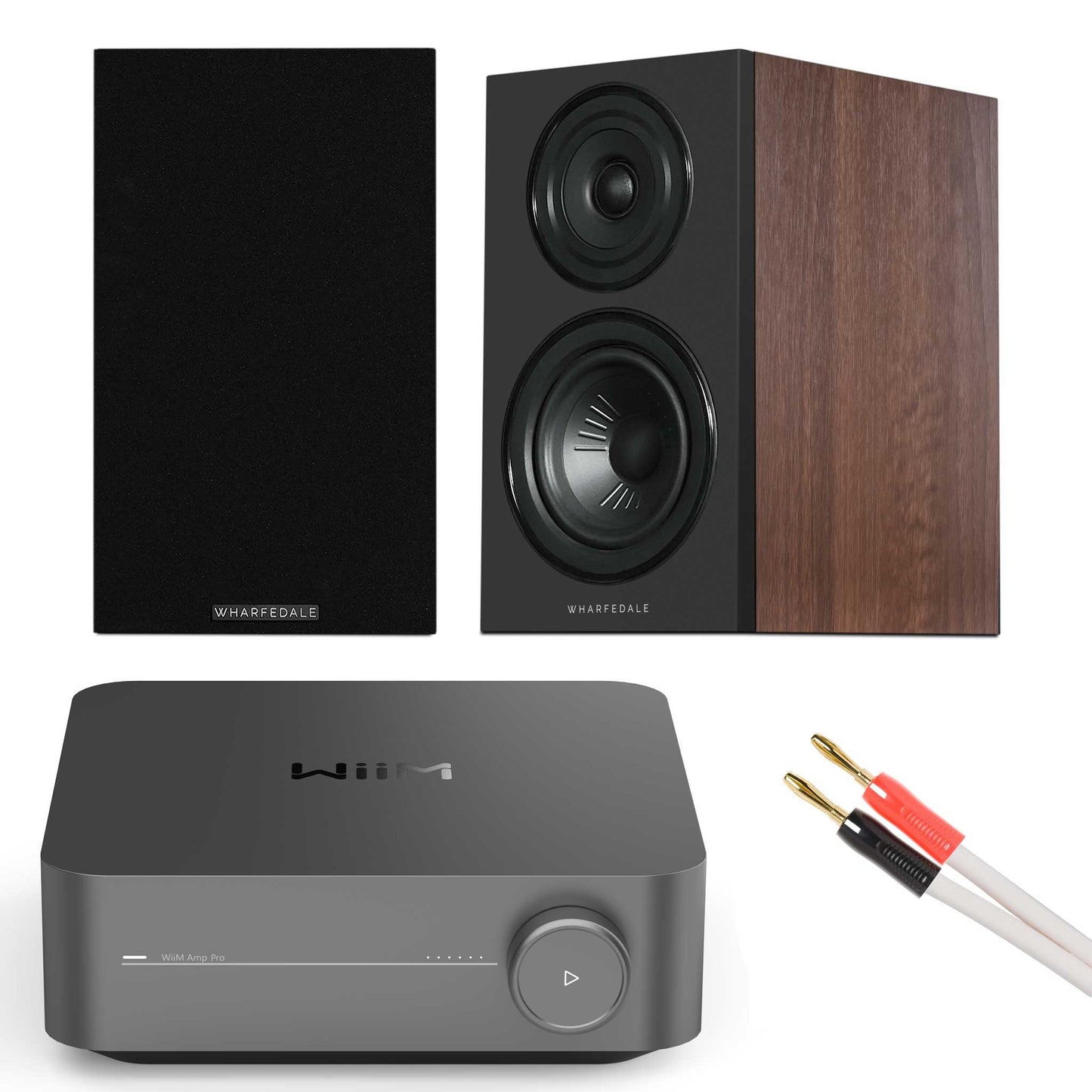 WiiM Amp Pro with Wharfedale Diamond 12.1i Walnut