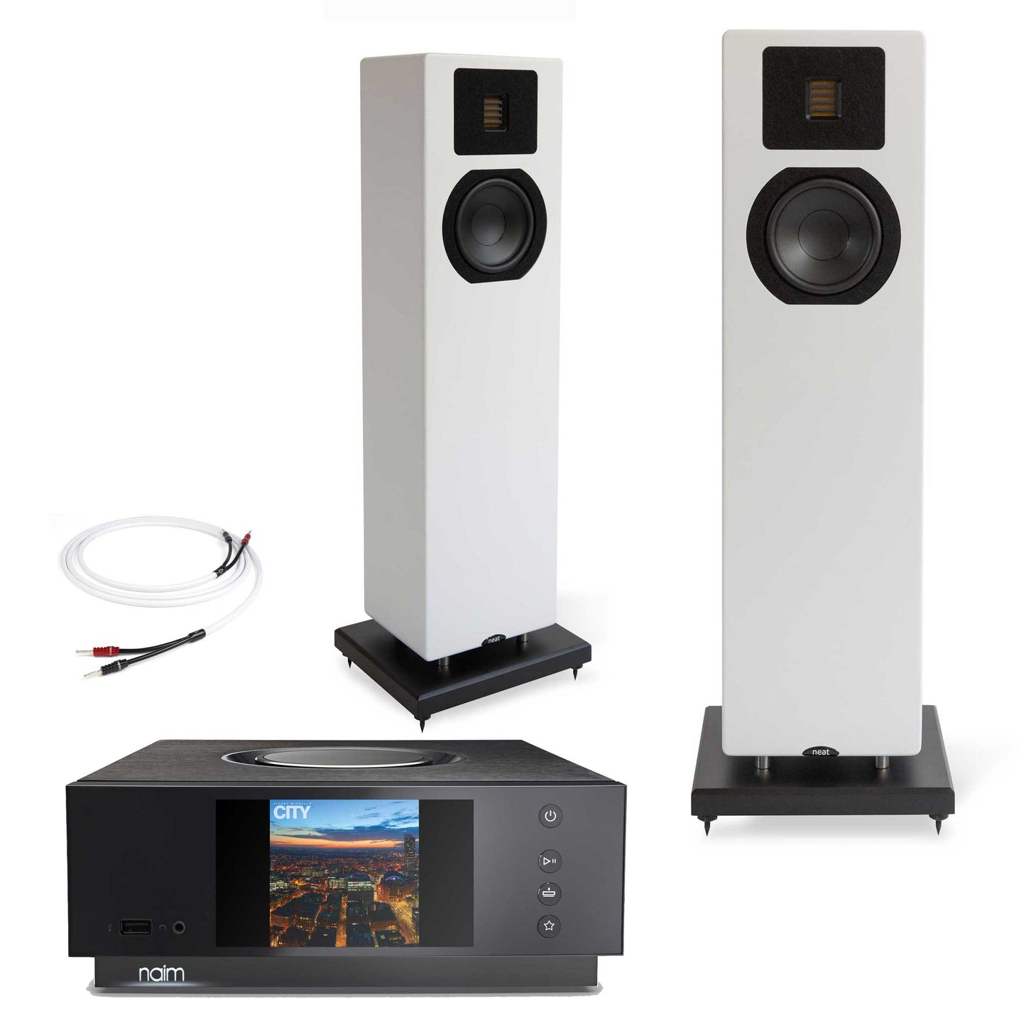Naim Uniti Atom With Neat Mystique Classic Speakers