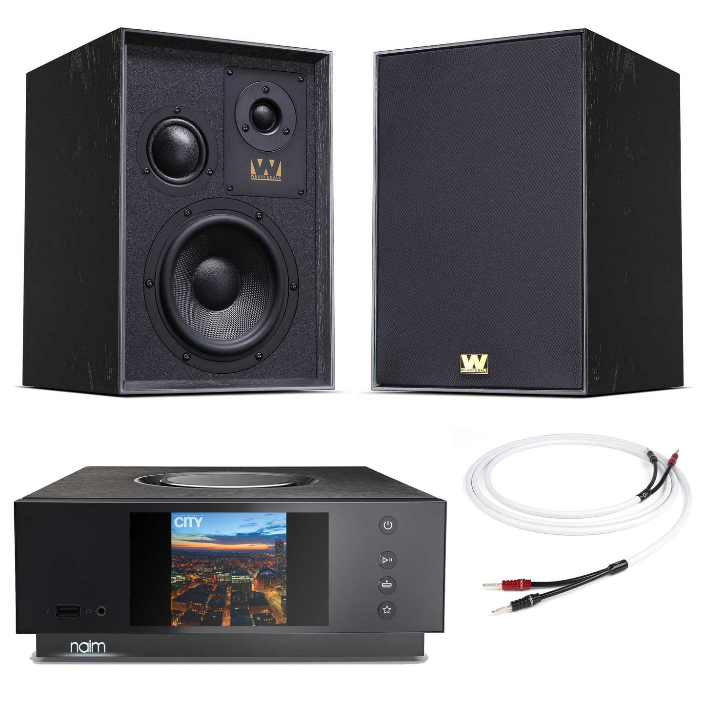 Naim Uniti Atom With Wharfedale Super Denton Speakers