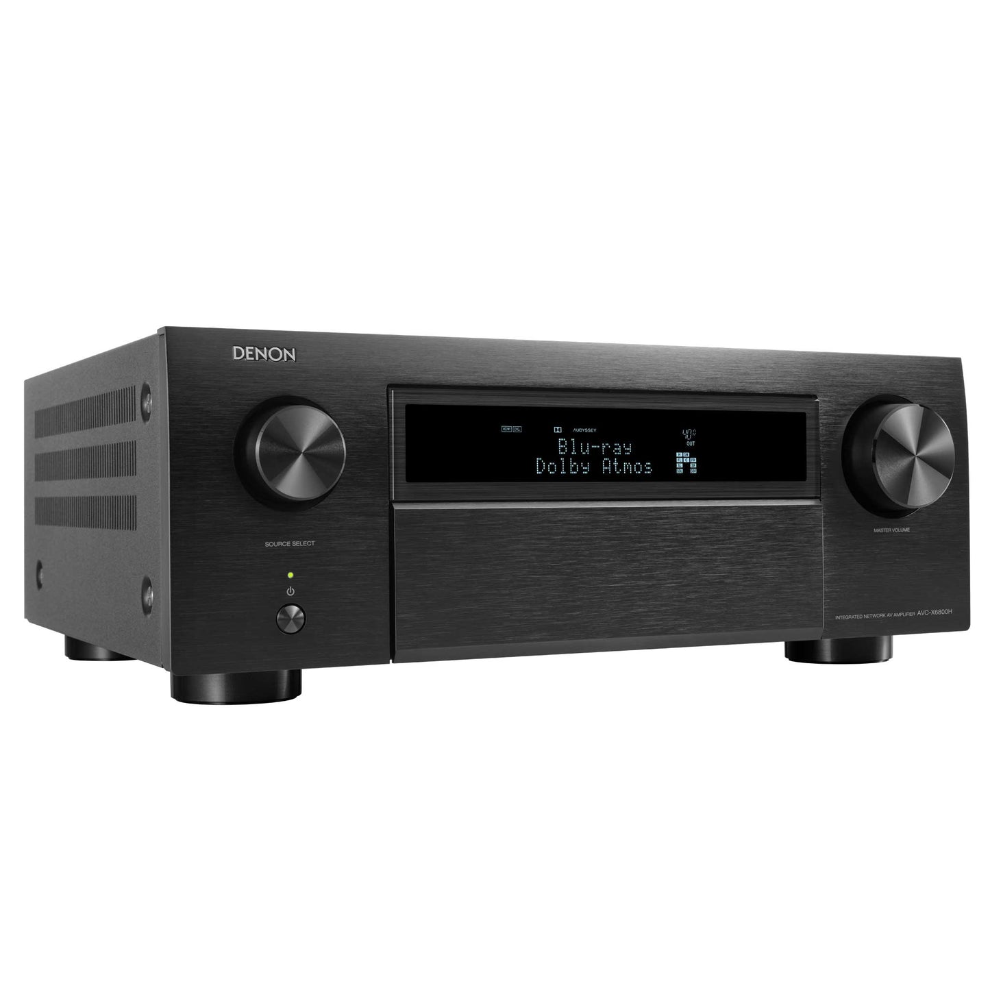 Denon AVC-X6800H Black Angled View