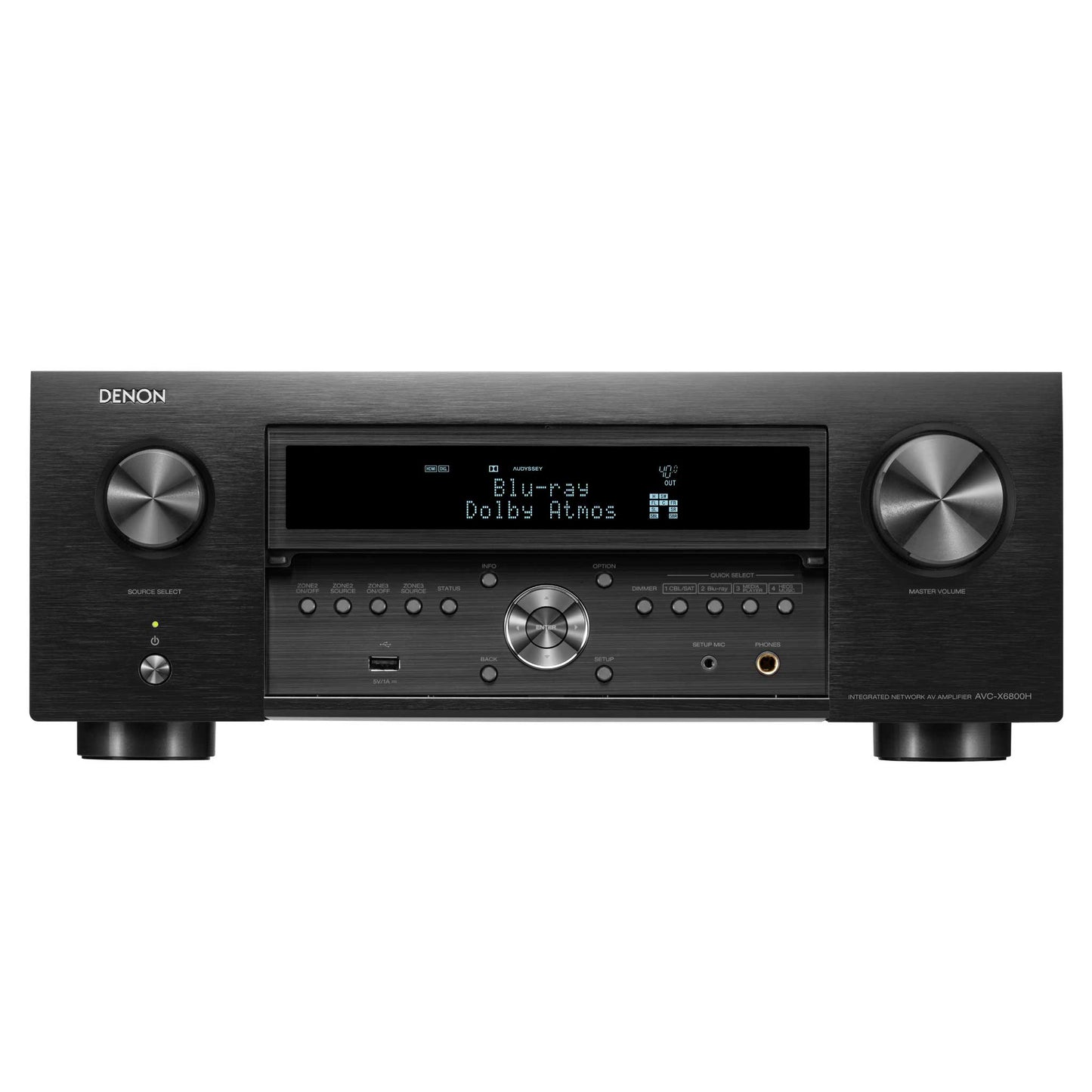 Denon AVC-X6800H Black Front Open