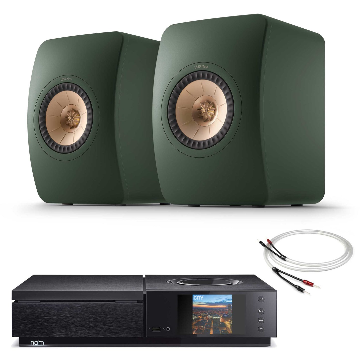 Naim Uniti Star With KEF LS50 Meta Moss Green