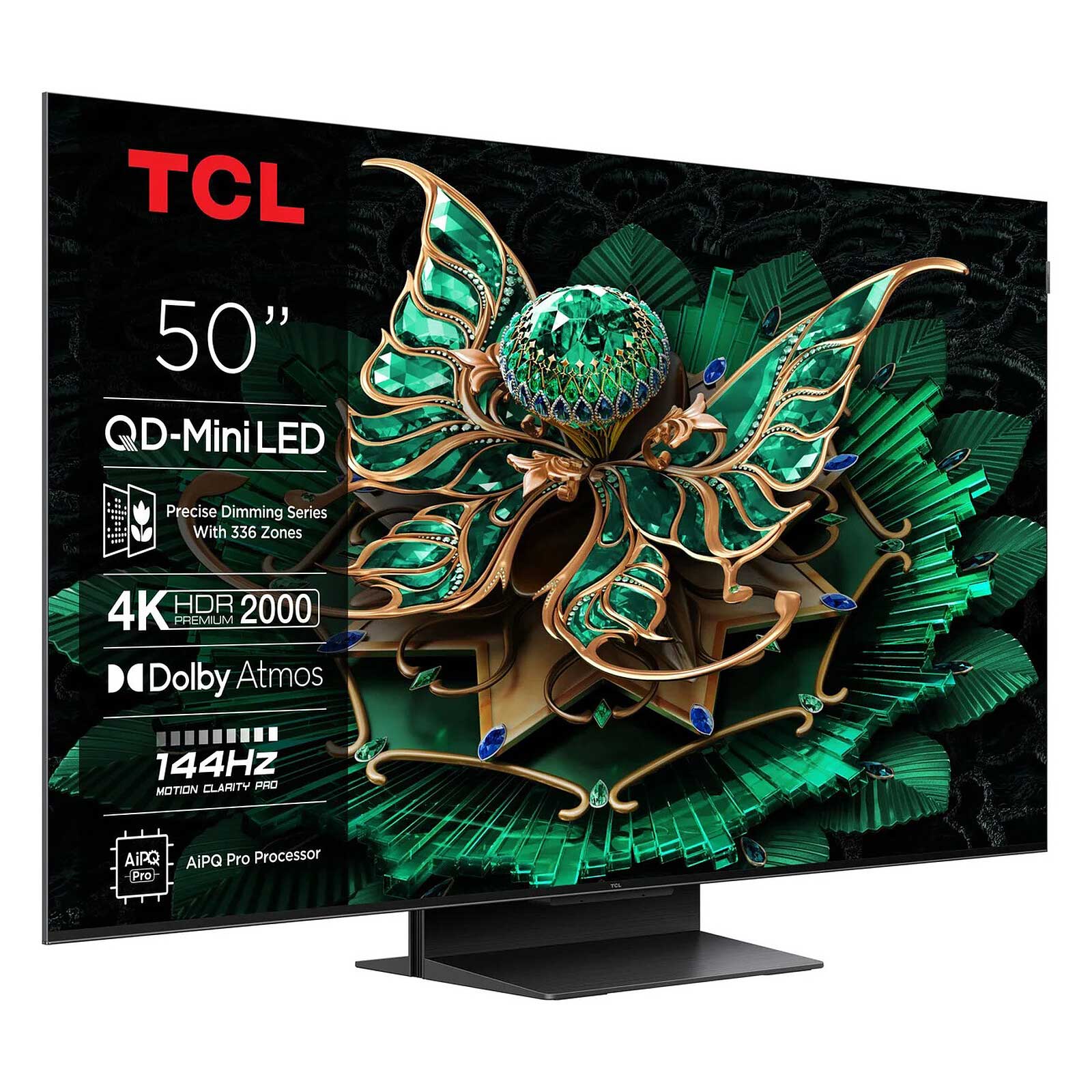 TCL 50Q7C-UK Angled View