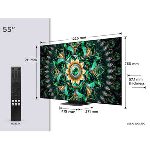 TCL 55Q7C-UK Dimensions