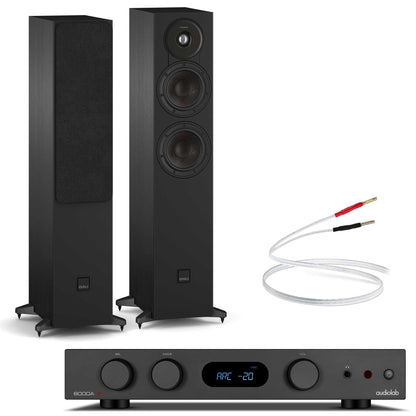 Audiolab 6000A MKII Black with Dali SONIK 5 Black Ash