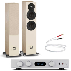 Audiolab 6000A MKII Silver with Dali SONIK 5 Natural Oak