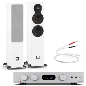 Audiolab 6000A MKII Silver with Dali SONIK 5 White