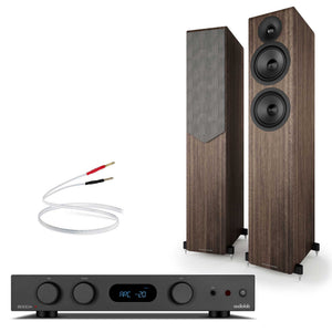 Audiolab 6000A MKII Black with Acoustic Energy AE309² Walnut