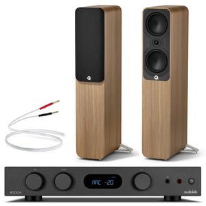 Audiolab 6000A MKII with Q Acoustics 5050 Black / Oak