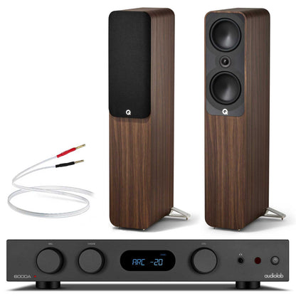 Audiolab 6000A MKII with Q Acoustics 5050 Black / Rosewood