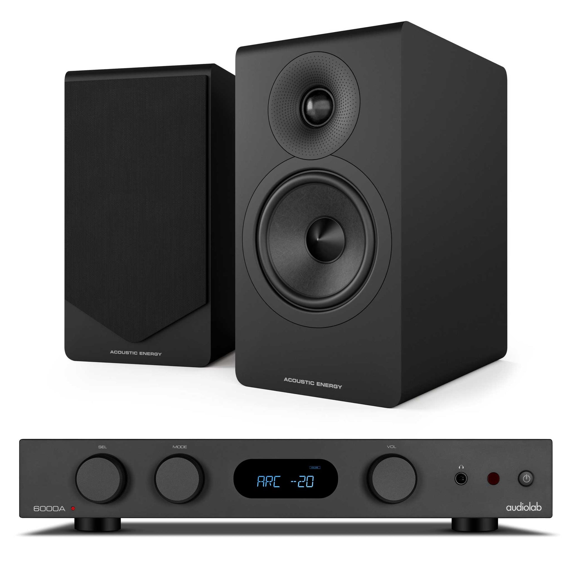 Audiolab 6000A MKII Black with Acoustic Energy AE300² Matte Black
